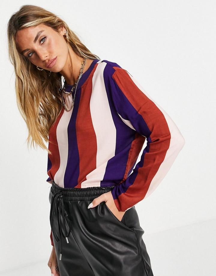 Native Youth Sweater In Stripe-purple