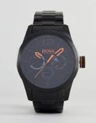 Boss Orange By Hugo Paris Watch With Black Dial - Black