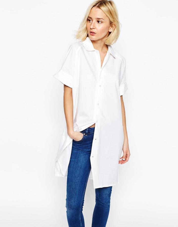 Adpt Wide Sleeve Shirt - White