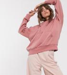 Weekday Alisa Organic Cotton Hoodie In Dusty Pink