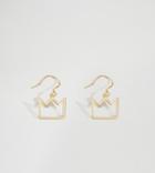 Serge Denimes Crown Hook Earring Sterling Silver With 19k Gold Plating - Gold