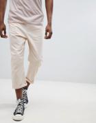 Another Influence Pull On Cropped Drawstring Chinos - Pink