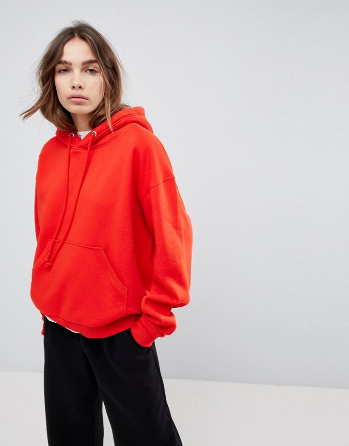 Weekday Oversize Hoodie - Red