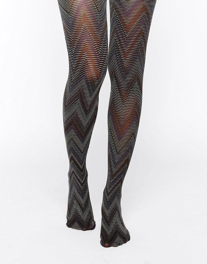 Gipsy Psychedelic Chevron Tights - Multi