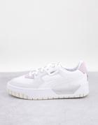 Puma Cali Dream Sneakers In White And Pink
