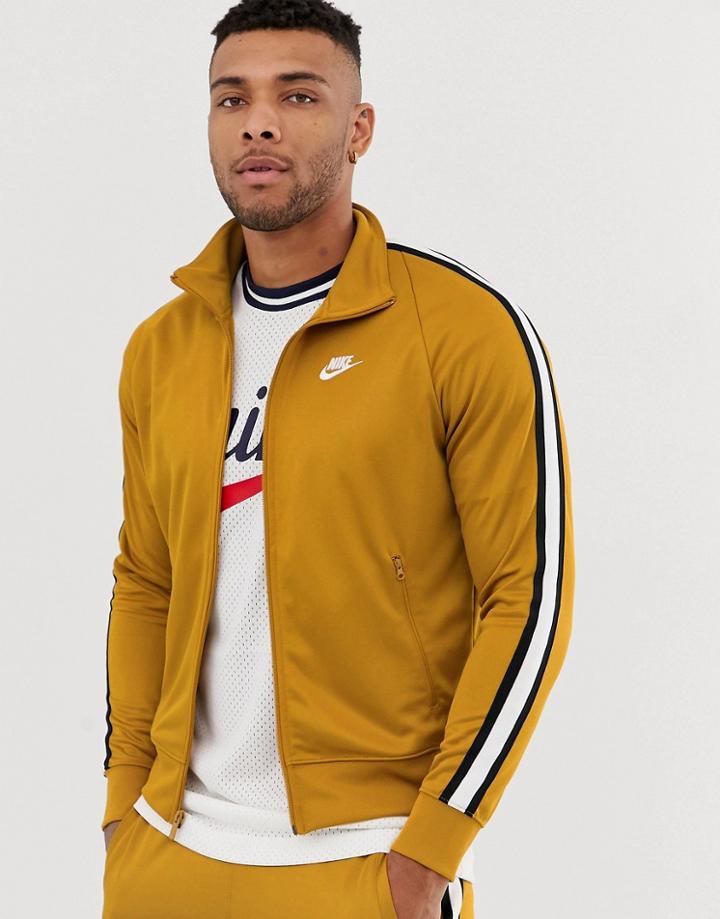 Nike Tribute Logo Track Jacket Gold