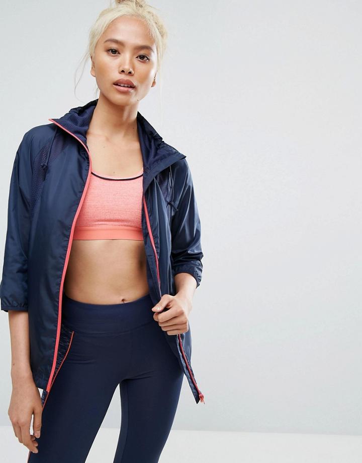 Esprit Windbreaker Gym Jacket - Blue