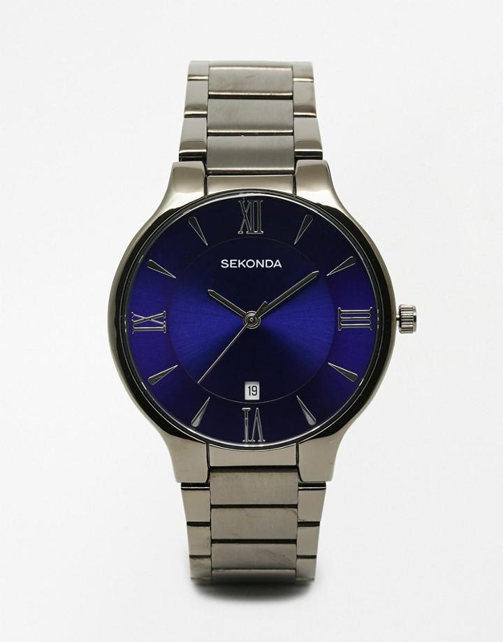 Sekonda Watch In Black Stainless Steel - Black