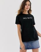 Asos Design T-shirt With No Way Motif