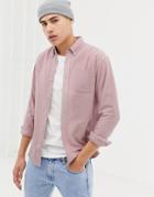 D-struct Fine Needle Cord Shirt - Purple
