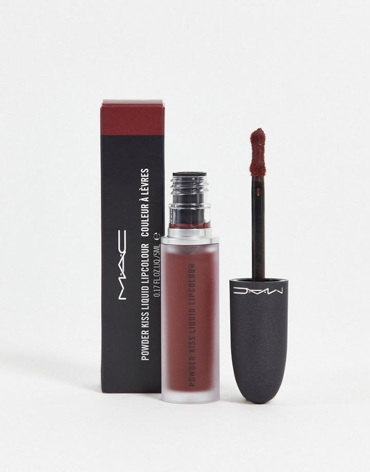 Mac Powder Kiss Liquid Lipcolor - Pretty Pleats-brown