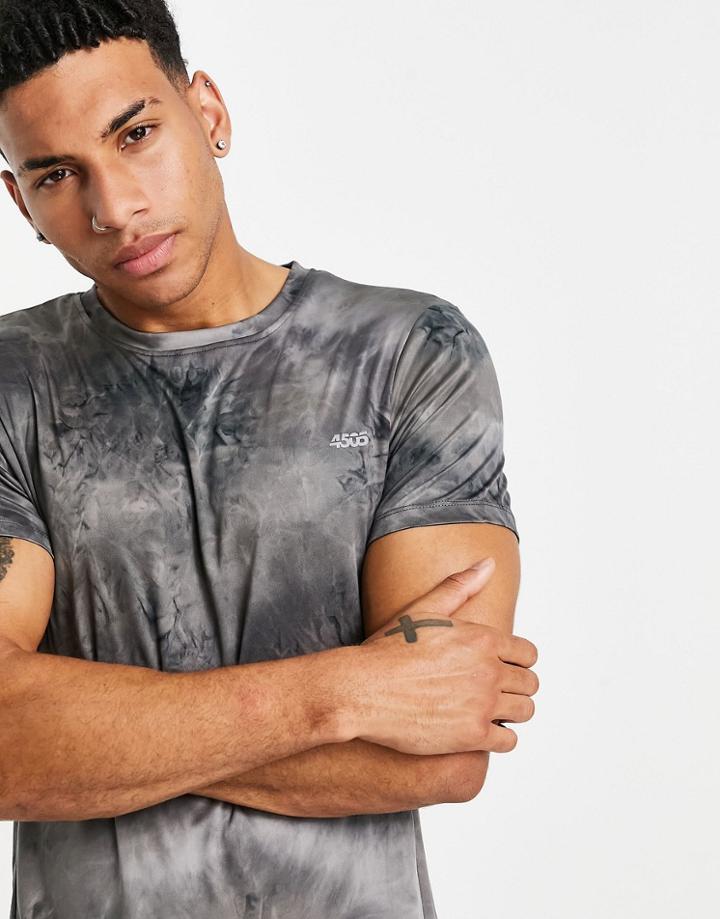 Asos 4505 Training T-shirt With Tie Dye-brown