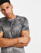 Asos 4505 Training T-shirt With Tie Dye-brown