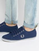 Fred Perry Underspin Canvas Sneakers - Navy