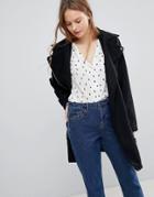 Brave Soul Hindon Biker Coat - Black