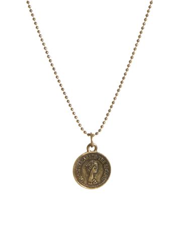 Just Acces Rivo Coin Pendant Necklace
