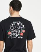 Bolongaro Trevor Oversized T-shirt With Skull Back Print In Black