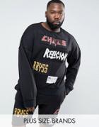 Religion Plus Sweatshirt With Patches - Black