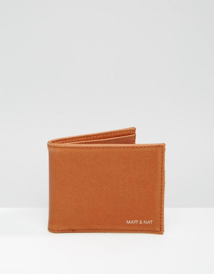 Matt & Nat Rubben Bifold Wallet - Brown