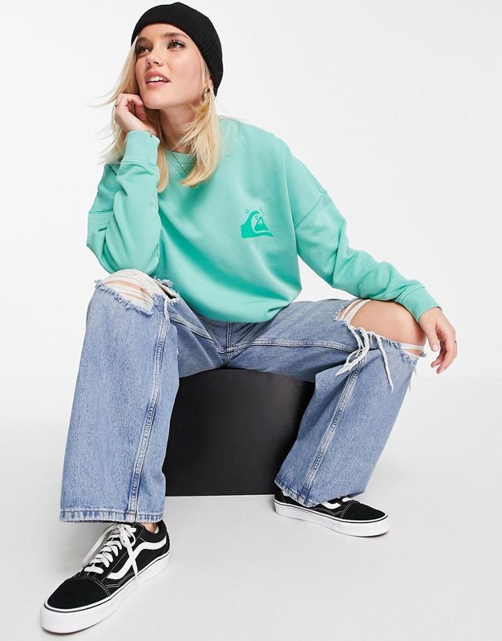 Quiksilver Oversized Sweatshirt In Green