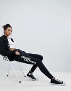 Armani Exchange Spliced Logo Cuffed Jogger - Black