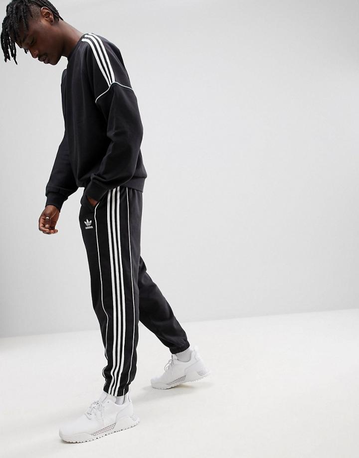 Adidas Originals Nova Retro Joggers In Black Ce4809 - Black