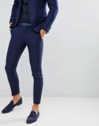 Jack & Jones Premium Suit Pants In Super Slim Fit Navy - Navy