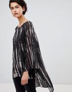Religion Symbolic Caftan Tunic - Black