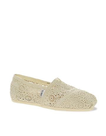 Toms Classic Crochet Flat Shoes