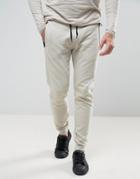 D-struct Ribbed Jersey Jogger Pants - Stone