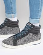 Ted Baker Tyroen Wool Hi Top Sneakers - Gray