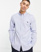 Ps Paul Smith Zebra Logo Shirt In Blue-blues