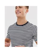 Jack & Jones Premium T-shirt In Navy Stripe