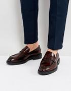 Vagabond Hi Shine Penny Loafers - Red