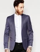 Asos Skinny Suit Jacket In Gray - Gray