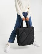& Other Stories Recycled Polyester Padded Tote Bag In Black