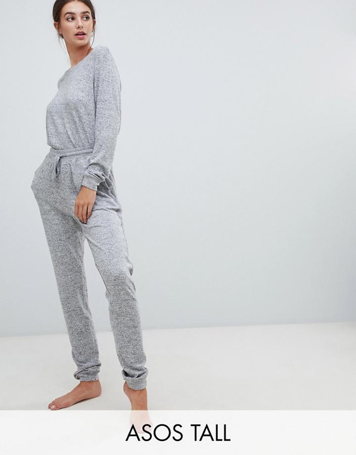 Asos Design Tall Mix & Match Lounge Super Soft Brushed Jogger - Gray