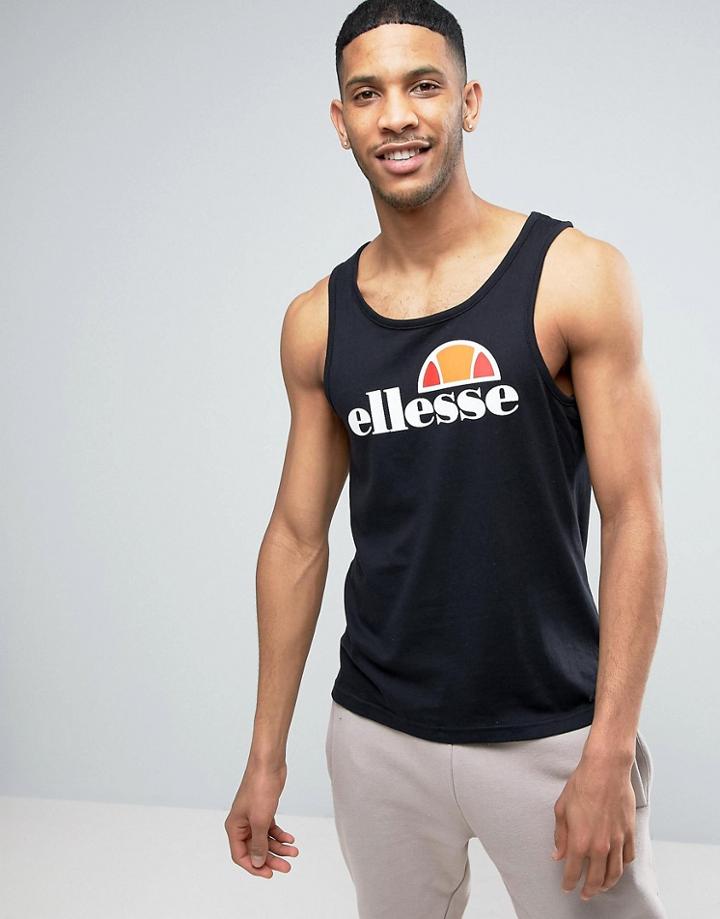 Ellesse Tank With Classic Logo In Black - Black