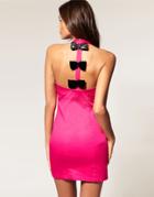 Asos Dress With Bow Back - Pink