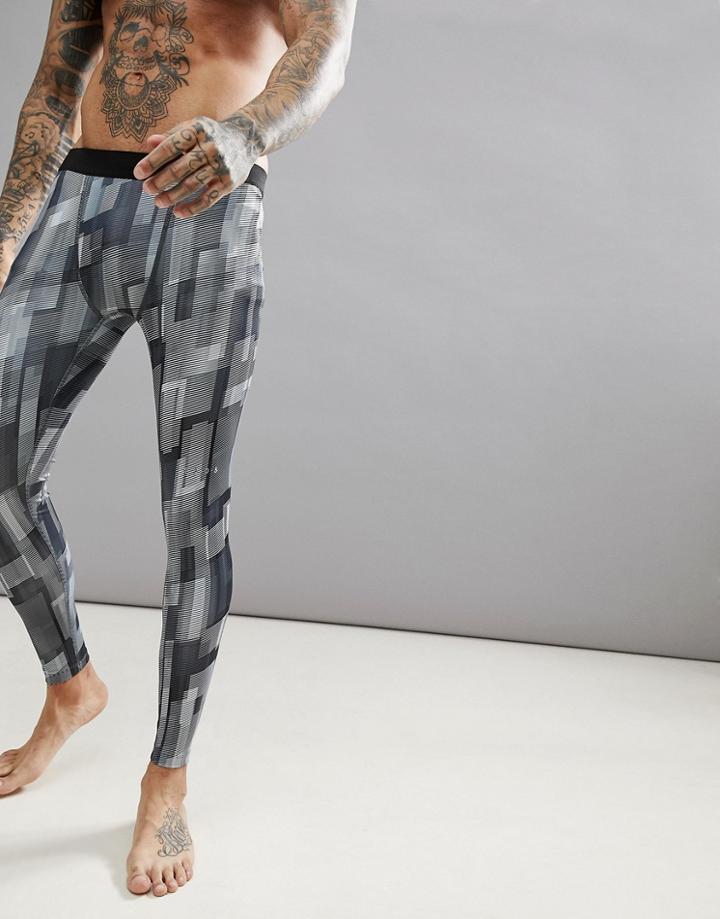 Asos 4505 Running Tights With Geo Print - Multi