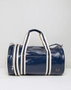 Fred Perry Classic Barrel Bag In Blue - Blue