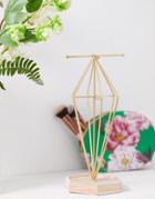 Stradivarius Diamond Shape Jewelry Holder - Gold