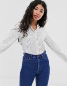 Brave Soul Shirley Arrow Print Shirt-white