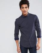 Scotch & Soda Classic Cotton Shirt - Navy