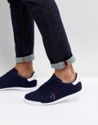 Ben Sherman Retro Target Sneakers Navy Suede - Blue