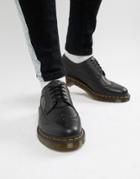Dr Martens Vegan 3989 Brogue Shoes In Black - Black