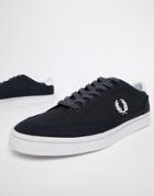 Fred Perry Deuce Canvas Sneakers In Navy - Navy