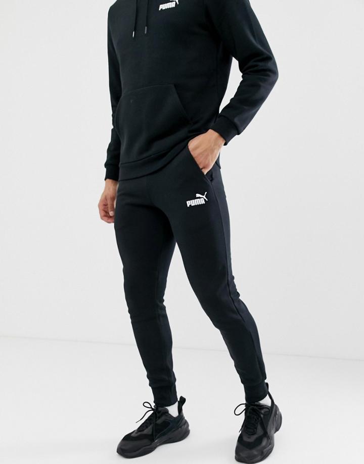 Puma Skinny Fit Sweatpants In Black - Black