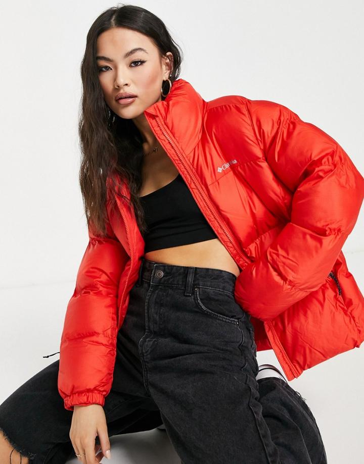 Columbia Puffect Jacket In Orange