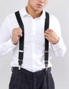 Ben Sherman Suspenders In Black - Black